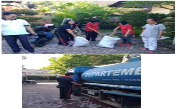 GOTONG RAOYONG MEMBERSIHKAN KANTOR