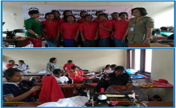 KEGIATAN PELATIHAN KETERAMPILAN DAN PRAKTEK BELAJAR KERJA BAGI ANAK TERLANTAR  TAHUN 2017