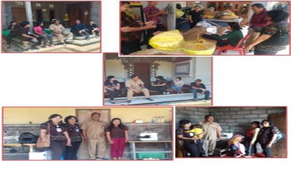 MONEV LATIHAN MENJAHIT DARI PROVINSI BALI