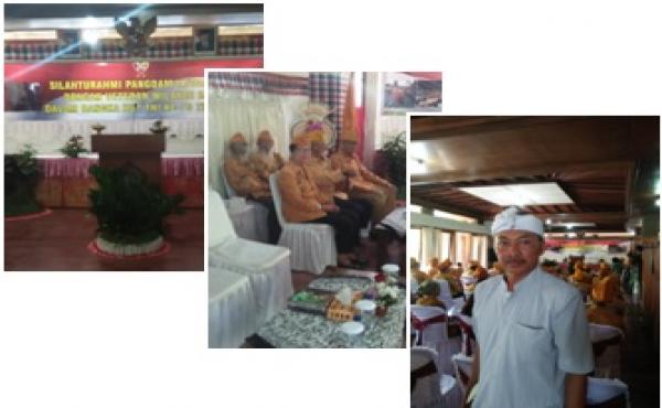 SILAHTURAMI PANGDAM IX UDAYANA DENGAN VETRAN SEBALI.