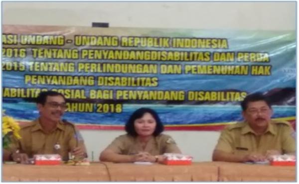 SOSIALISASI UNDANG-UNDANG RI NOMOR 8 TAHUN 2016 DAN PERDA NOMOR 9 TAHUN 2015